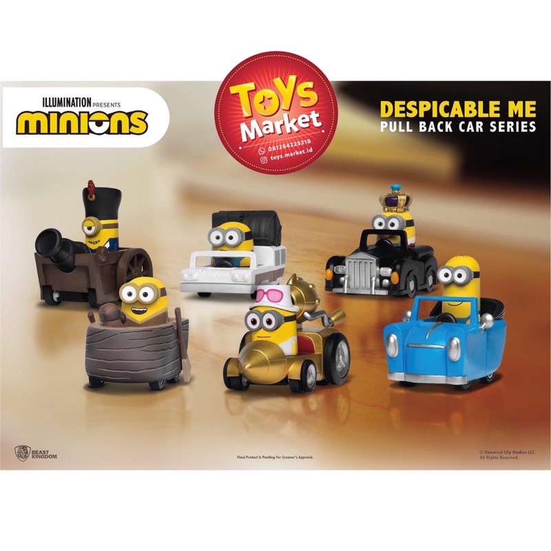 Jual BEAST KINGDOM Minions Despicable Me Pull Back Car Series Shopee