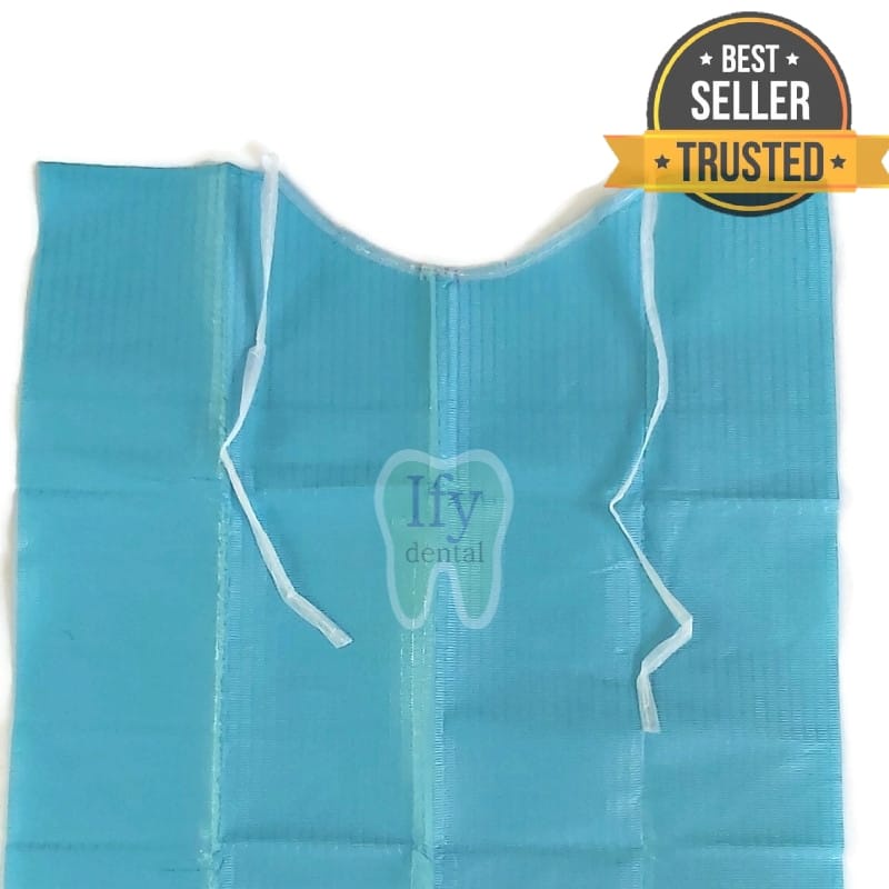 Jual Dental bib tali / Polibib / Poli bib / Tatakan dada pasien