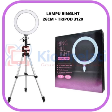 Paket Lampu Ringlight Tripod 3130 Paket Lampu Ringlight Tripod 3118 Tripod 16Cm