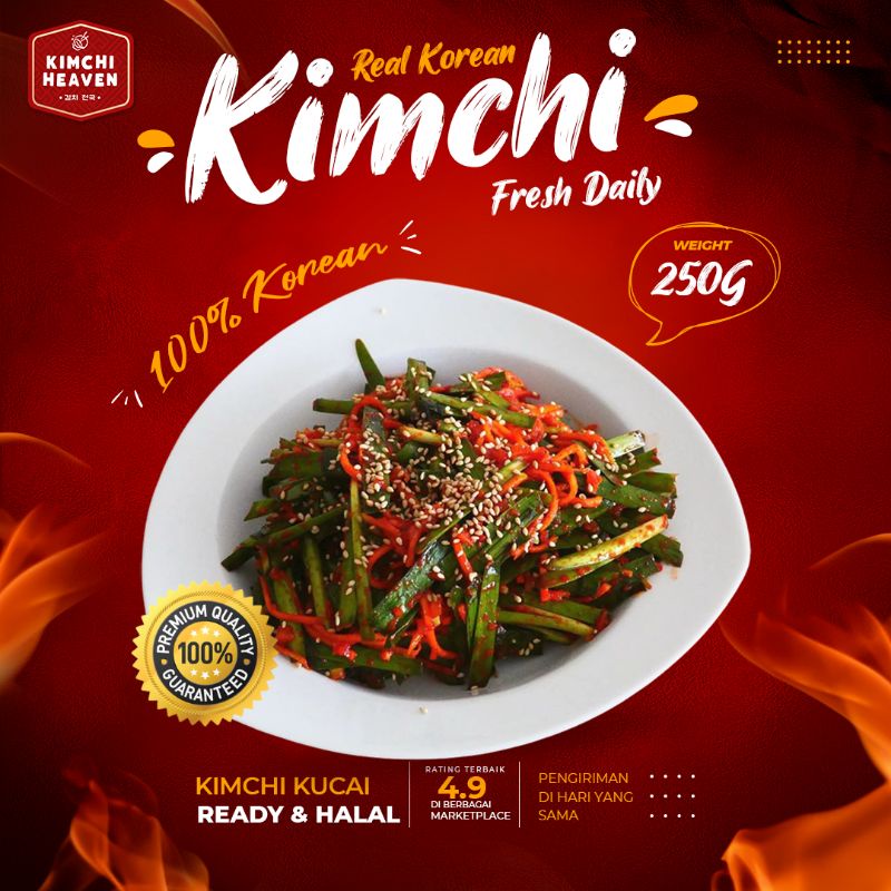 Jual Kimchi Kucai Buchu Kimchi Leek Kimchi 250g 500g Makanan