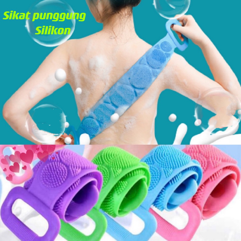 Jual Sikat Punggung Silikon Alat Gosok Punggung Sikat Mandi Silikon