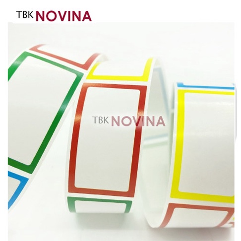 Jual [KODE 140] Stiker Polos/ Label Nama 2.5x4.5 cm / 2.5x3.7cm (10pcs ...