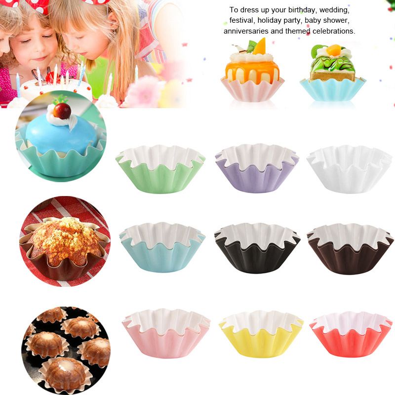 Jual paper cup case roti 50pcs / paper cupcakes / kertas roti / paper ...