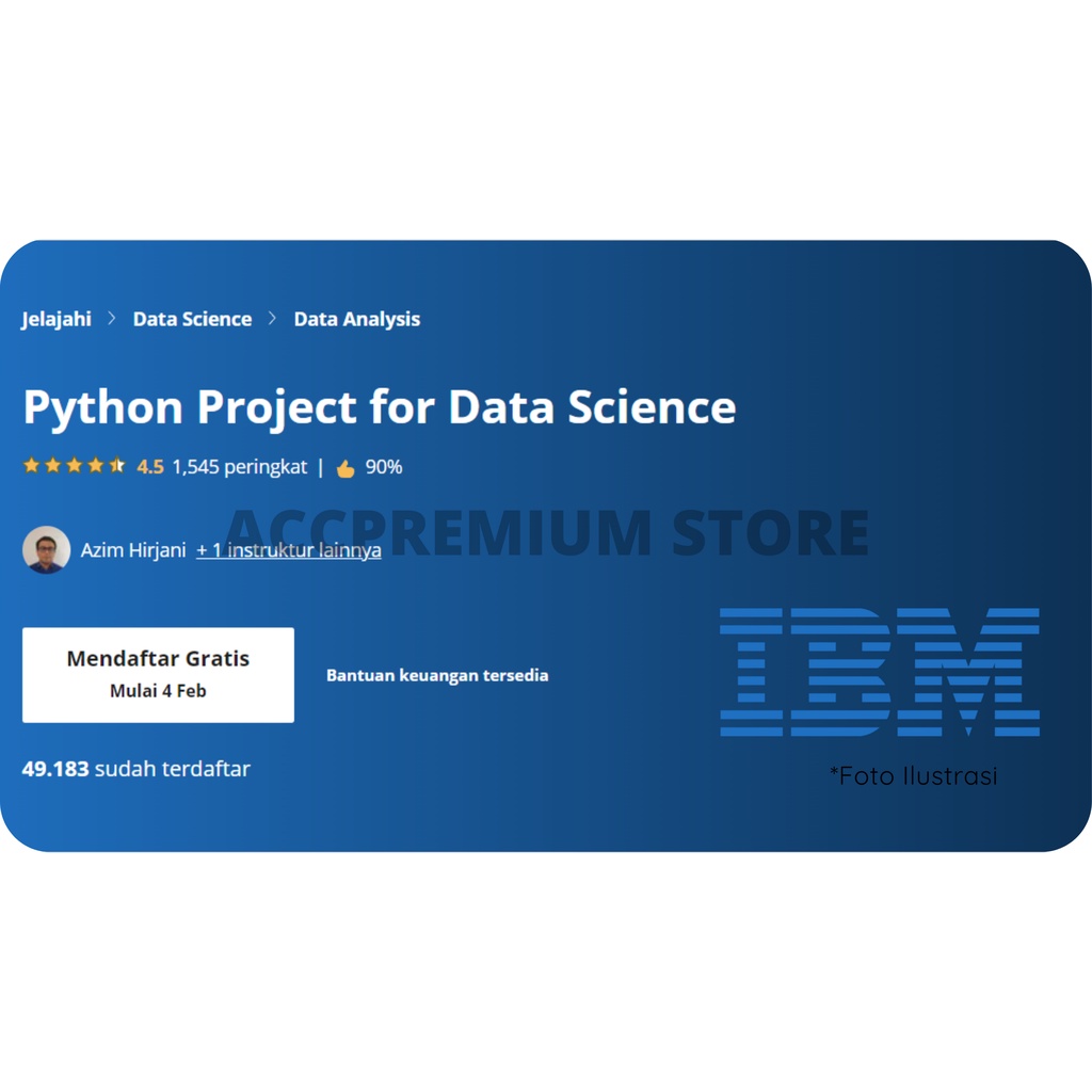 Jual Diskon BUNDLE IBM Course Data Analyst Professional Certificate ...