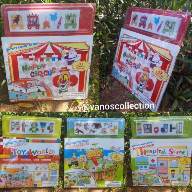 Jual Miniso Entertaining Story Sticker Book Buku Stiker | Shopee Indonesia