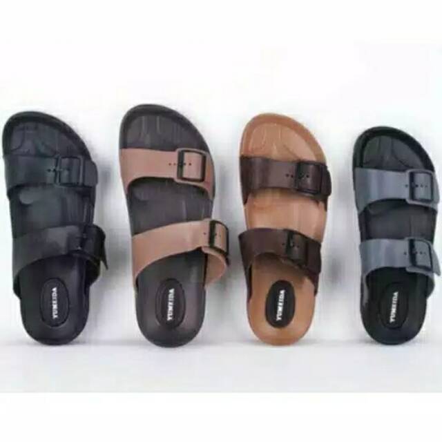 Jual Promo Sandal Selop Pria Ban Dua Tali Gesper Yumeida L Original Shopee