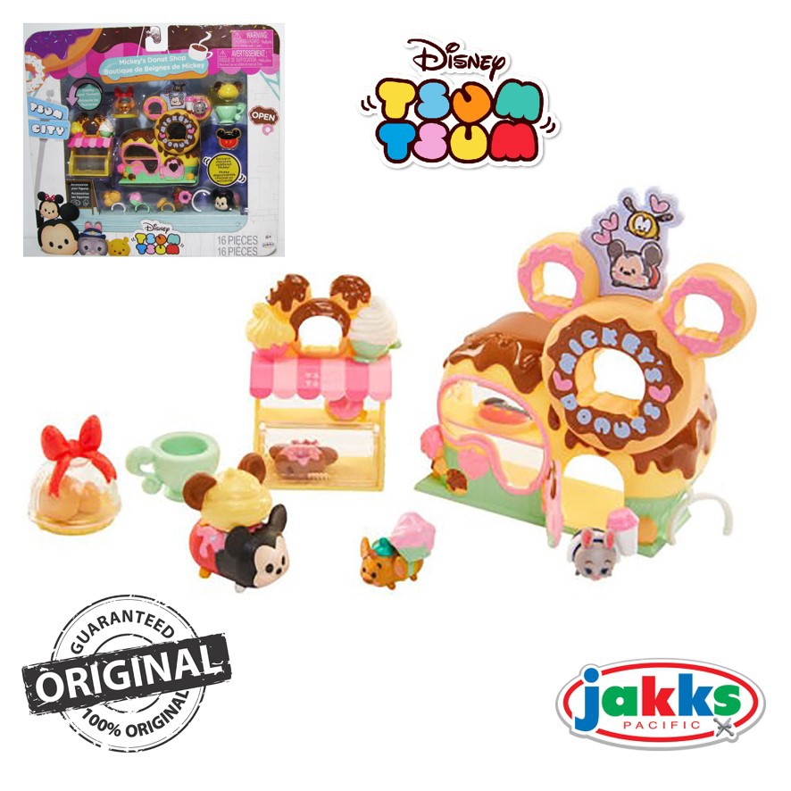 JAKKS Disney Tsum Tsum City Mickey s Donut Shop Playset