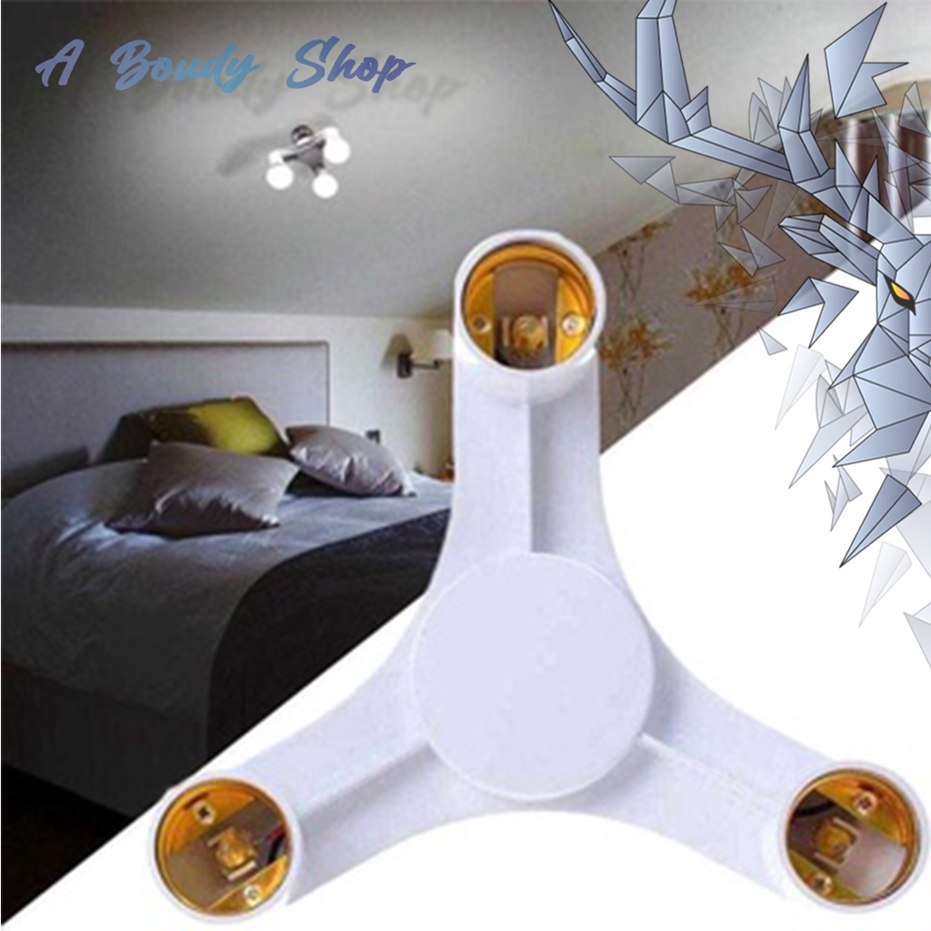 Jual Fitting Lampu Cabang 3 Bohlam Dekorasi Ruang Studio Foto