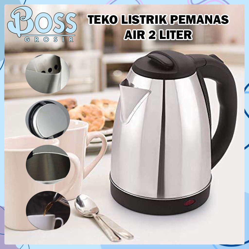 Jual Teko Listrik 2l Pemanas Air Water Kettle Electric Shopee Indonesia 2821