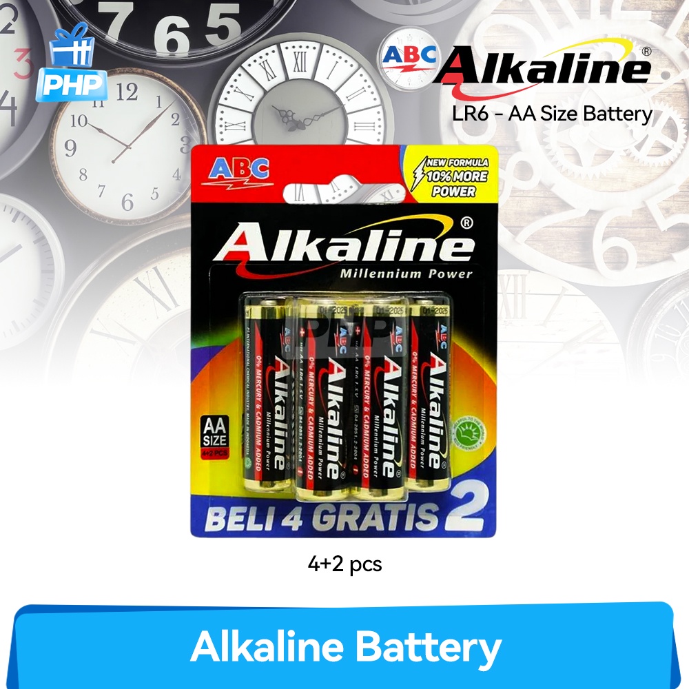 Jual #PHP - Baterai ABC Alkaline AA / LR6 / A2 Battery | Shopee Indonesia