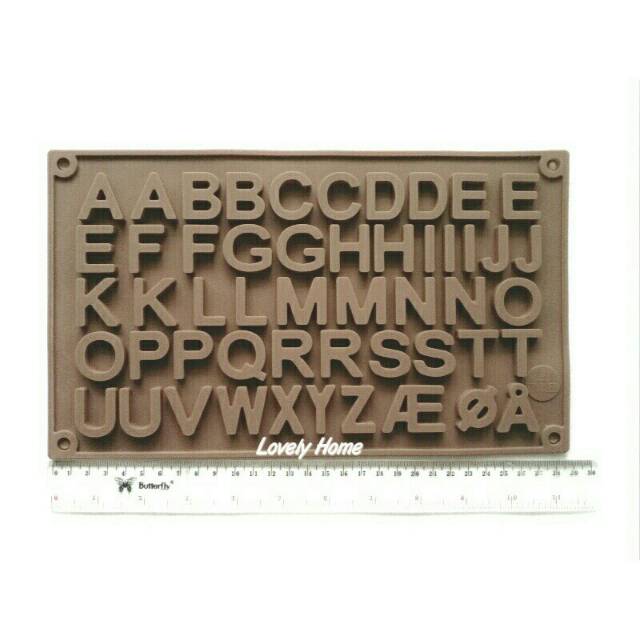 Jual BESAR Cetakan Silikon Huruf Abjad Alfabet Alphabet Silicone Mold ...