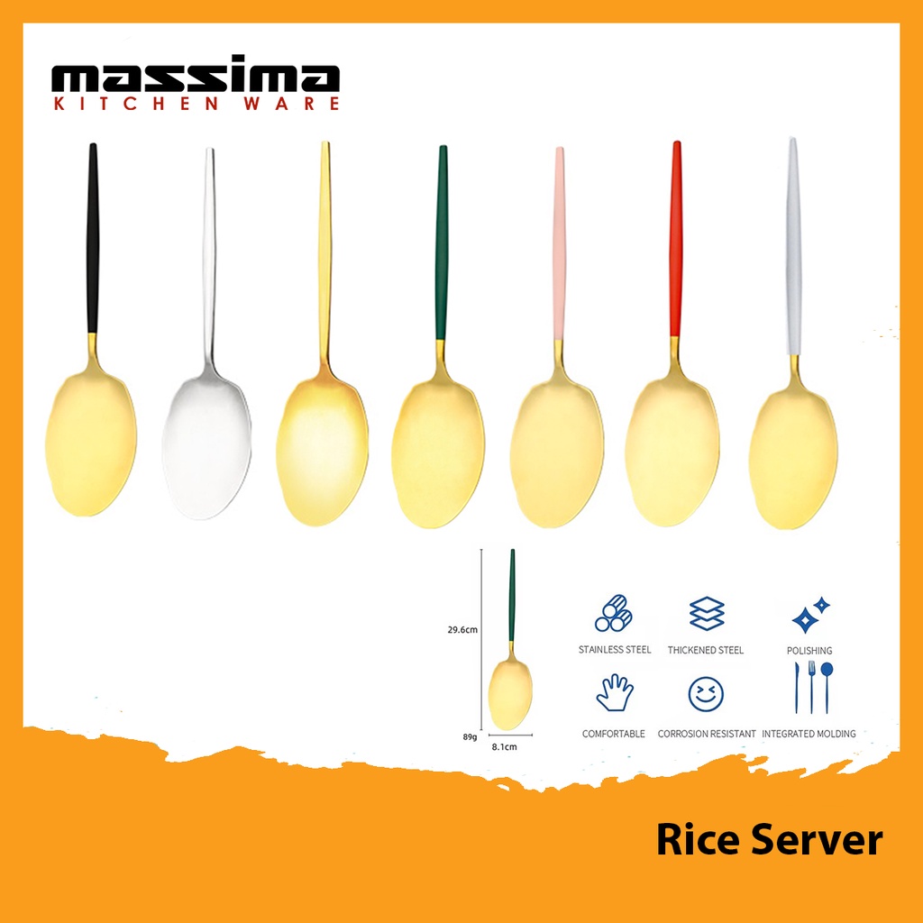 Jual Stainless Steel Big Rice Server Centong Nasi / Sendok Nasi Uk ...