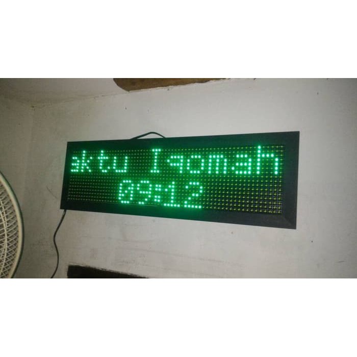 Jual jam jadwal sholat jeda iqomah led runing text masjid digital ...