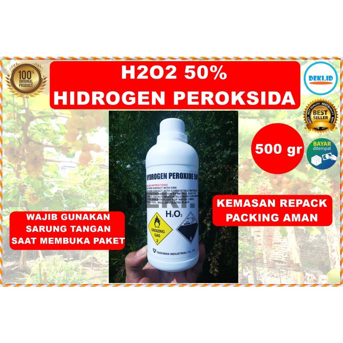 Jual H2o2 50 Hidrogen Peroksida 500 Gr Hydrogen Peroxide Tanaman