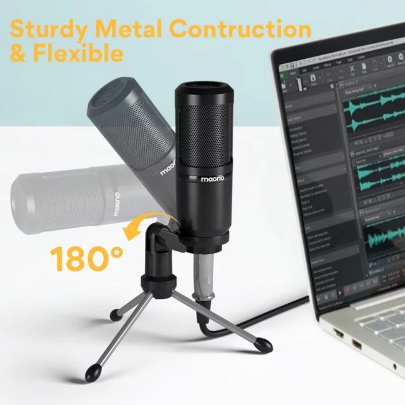 Jual MAONO PM360TR Microphone Condensor Tripod Meja for Mic Live ...