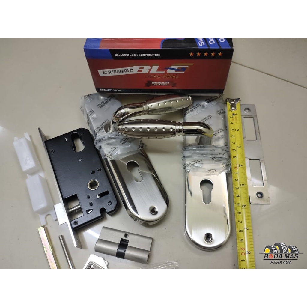 Jual Kunci Handle Handel Pintu Medium BELLUCCI Coloradored Sn Bulat ...