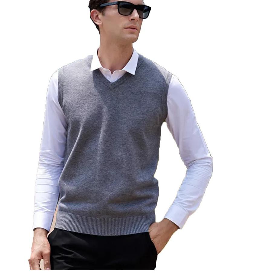 Jual Еĵ FD57 χχ Men's Knit Vest Rompi Rajut Pria Ian / Rompi Cowok