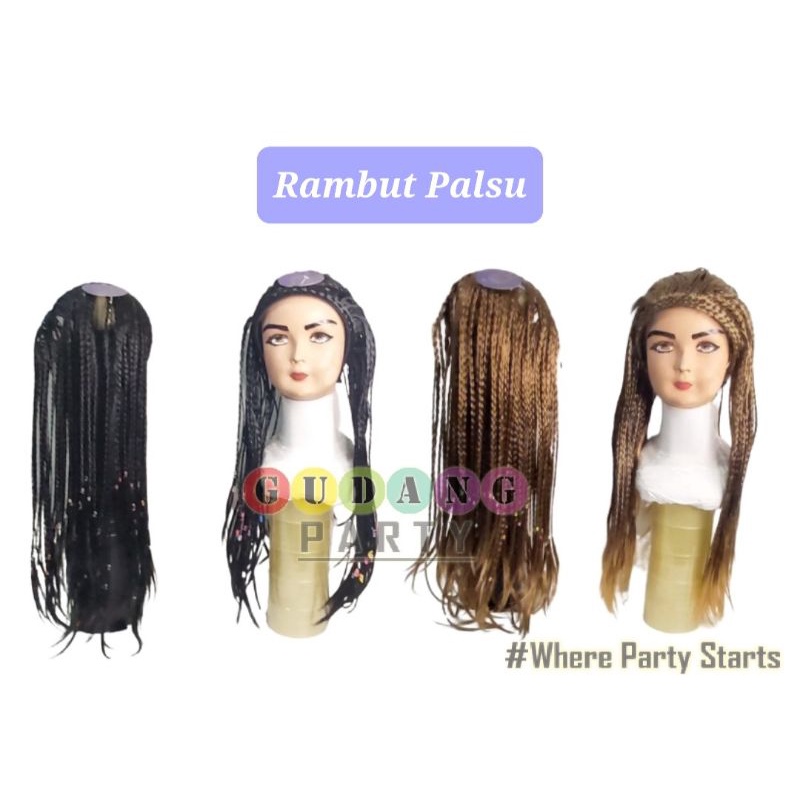 Jual Rambut Palsu Braids style/Rambut Pesta/Rambut Kepang kecil/Wig ...