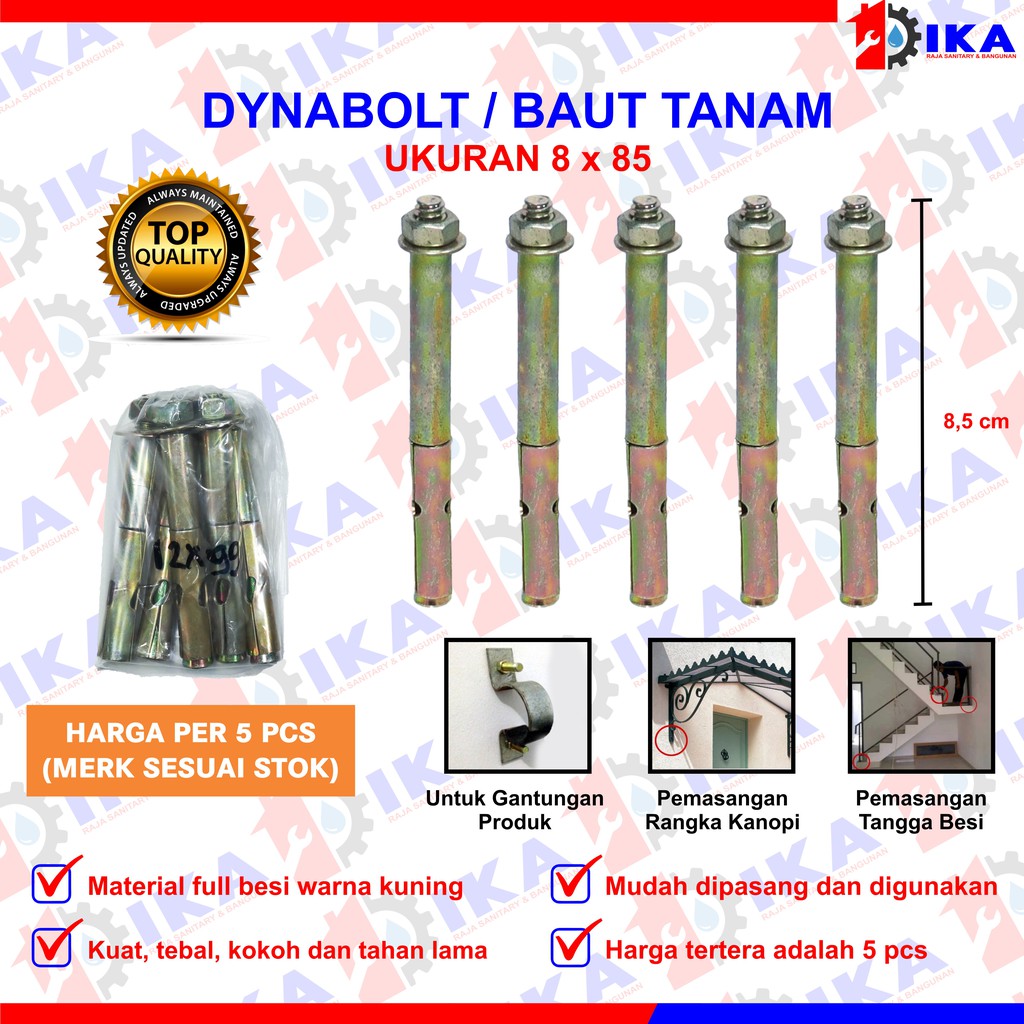 Jual Dinabol Harga Set Isi Buah Paling Murah Dynabolt Baut