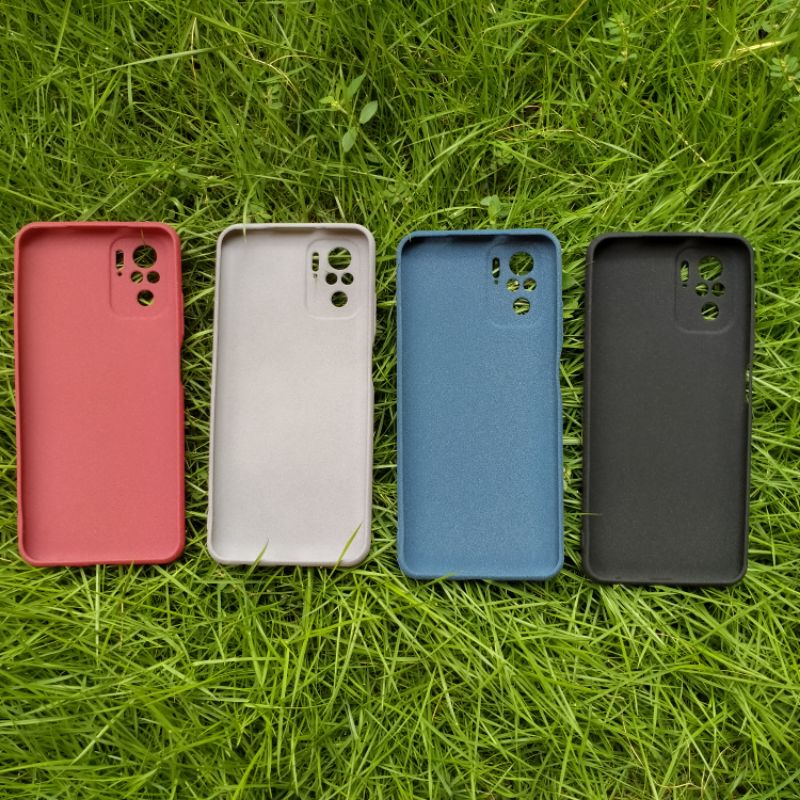 Custodia In Silicone Colorato Per Xiaomi POCO M5s / Redmi Note 10 4G / Redmi Note 10S. Cover Morbida TPU Con Supporto Posteriore Ad Anello. Protegge Fotocamera E Schermo, Bordi Rialzati. Colore Nero, Elegante E Antiurto.