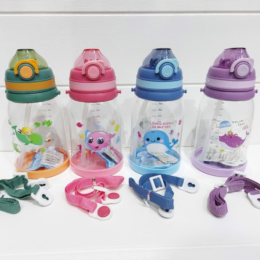 Jual Botol Anak Roket Gradasi Kelinci Karakter Anti Tumpah Tali L7X7 ...