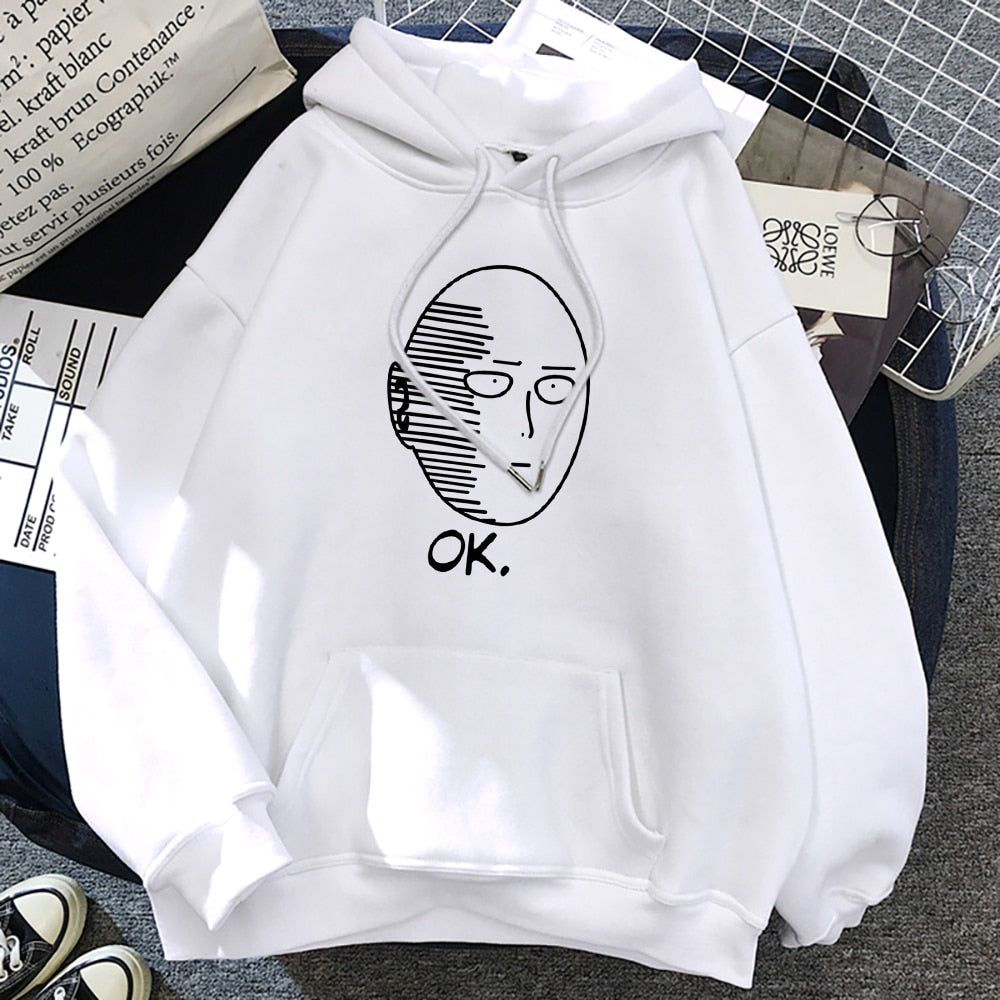 Jual Sweater Hoodie SAITAMA OK Anime ONE PUNCH MAN Pria Wanita Jumper Size S M L XL XXL XXXL Shopee Indonesia