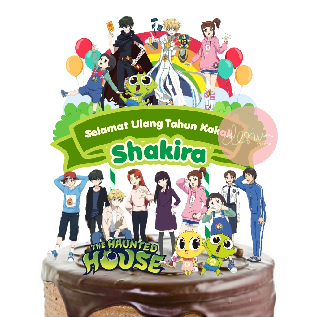 Jual Topper Cake Shinbi House (Custom Nama & Umur) FREE PACKING DUS ...