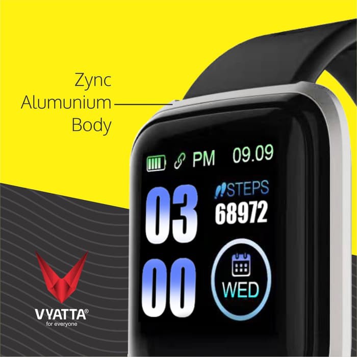 VYATTA Fitme Prime Smartwatch Metal Body Waterproof HeartRate Victory Grey