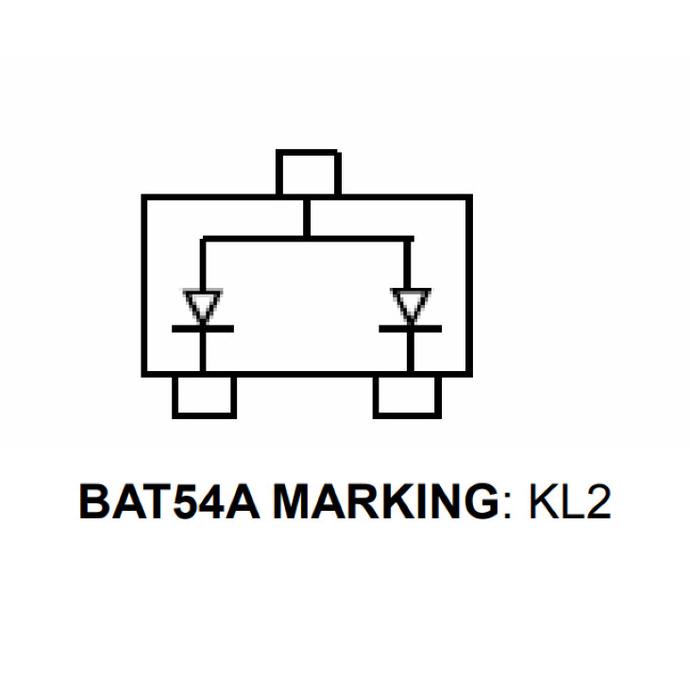 Jual BAT54 Schottky Diode BAT54A BAT54C BAT54S KL1 KL2 KL3 KL4 SOT23 ...