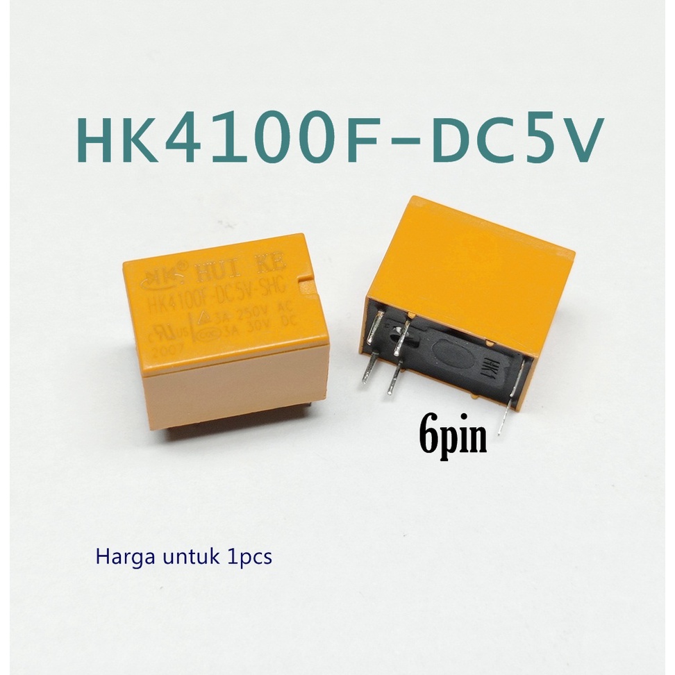 Jual Relay 6 Kaki Pin DC 5V 5 V Volt SPDT Mini 30V 3A 250VAC | Shopee ...