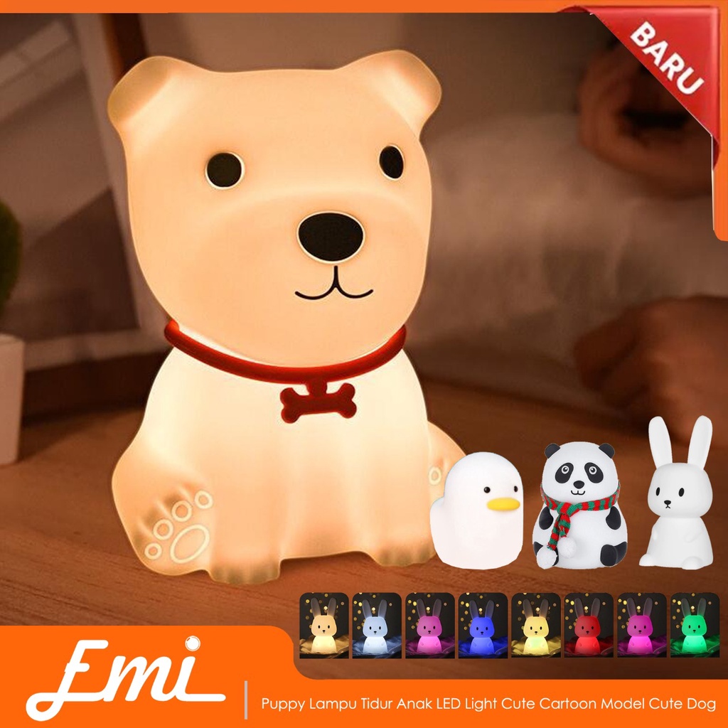 Jual Lampu LED Cute Animal Hewan Soft Touch Sensor 3W Warm White Lamp ...