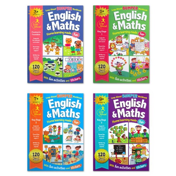 Jual Leap Ahead Bumper Workbook English & Math Home Learning With Fun ...
