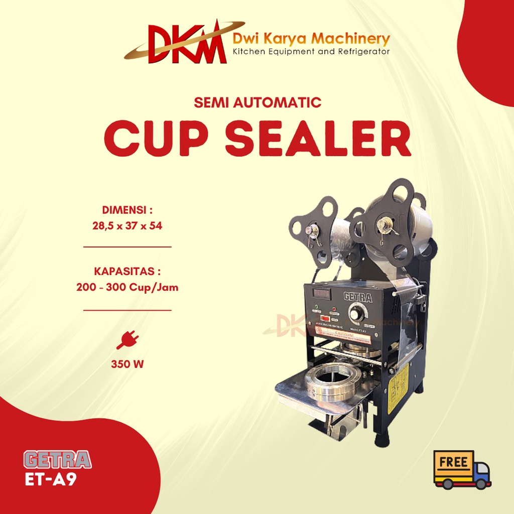 Jual Mesin Cup Sealer Getra Semi Otomatis Et A9 Garansi Resmi Shopee Indonesia 6264