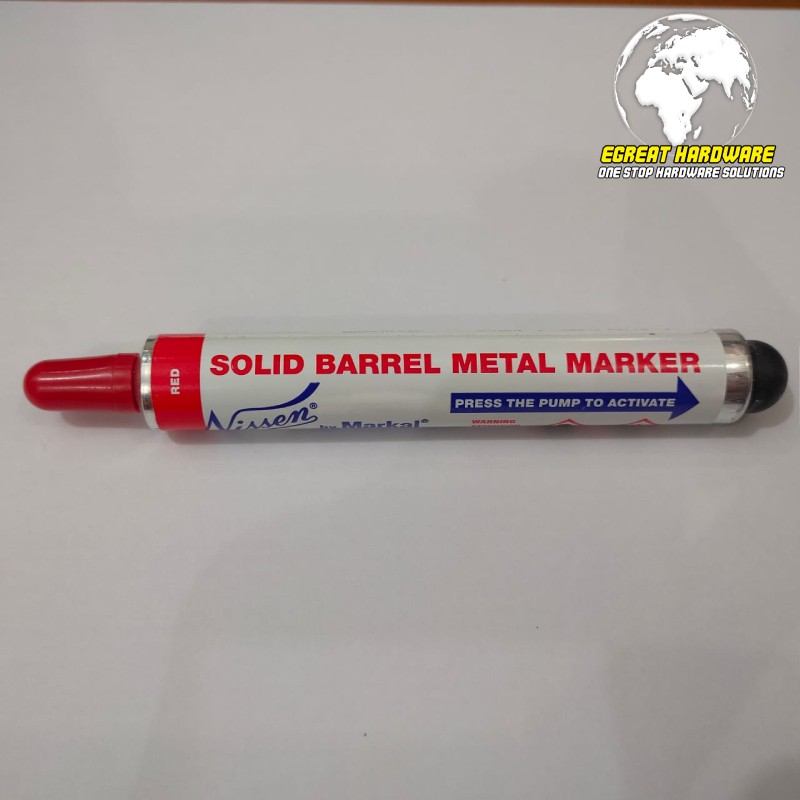 Spidol Markal Nissen Steel Tip Solid Paint Marker 1/8