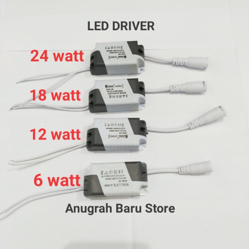 Jual Led Driver Lampu Downlight Panel Watt Watt Watt Watt