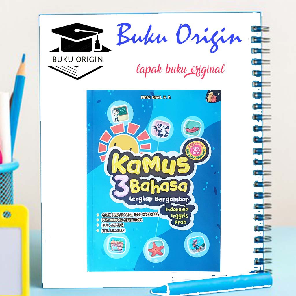 Jual KAMUS BERGAMBAR : KAMUS 3 BAHASA LENGKAP BERGAMBAR - BUKU ANAK ...