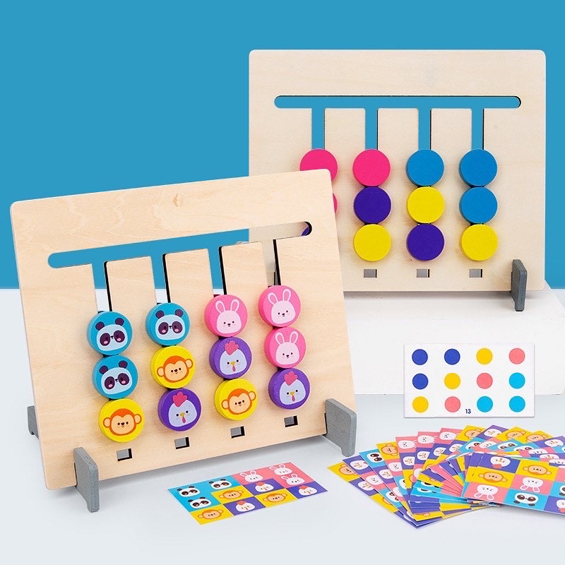 Jual Four Color Logic Game Montessori Matching Game | Shopee Indonesia