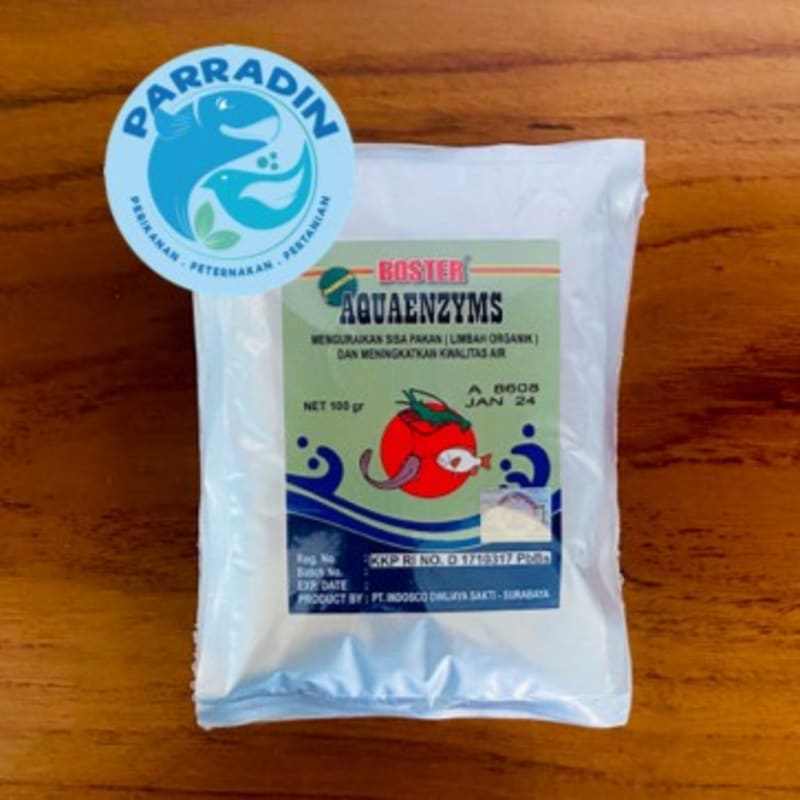 Jual PROBIOTIK BOSTER AQUAENZYMS 100gr Bioflock / Bioflok | Shopee ...