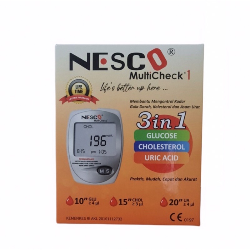 Jual Nesco Alat Cek Gula Darah Asamurat Dan Cholestrol Gcu In Shopee Indonesia