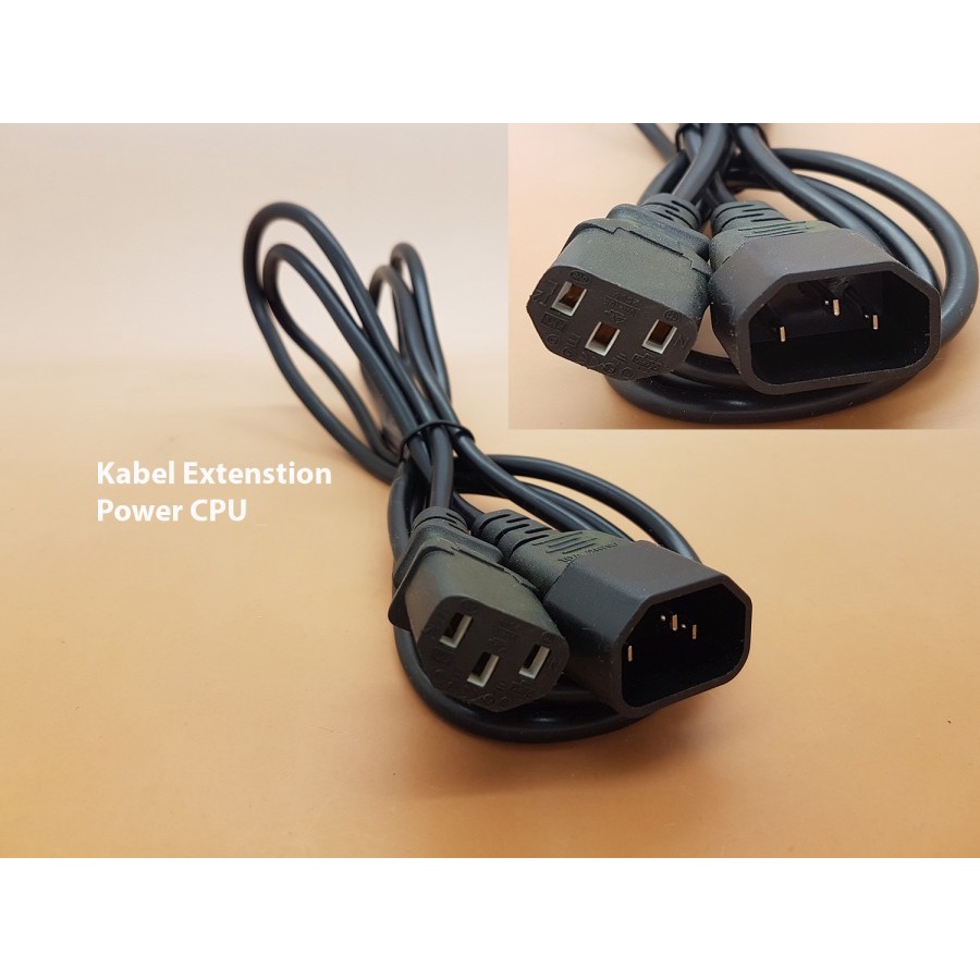 Jual Kabel Power CPU Jantan Betina sambungan 1.8m male to female ...