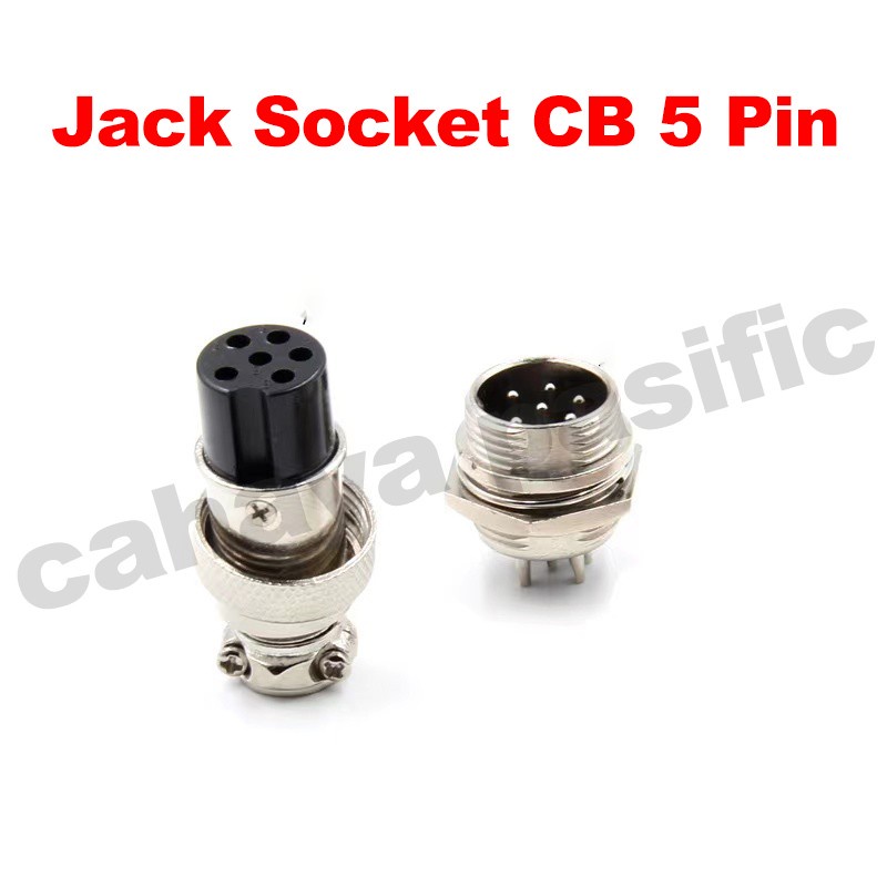 Jual Jack Connector CB 5 Pin Set / Socket CB 5 Pin | Shopee Indonesia