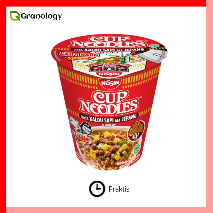 Jual Nissin Cup Noodle Ala Jepang 66 Gram Kaldu Sapi Shopee Indonesia