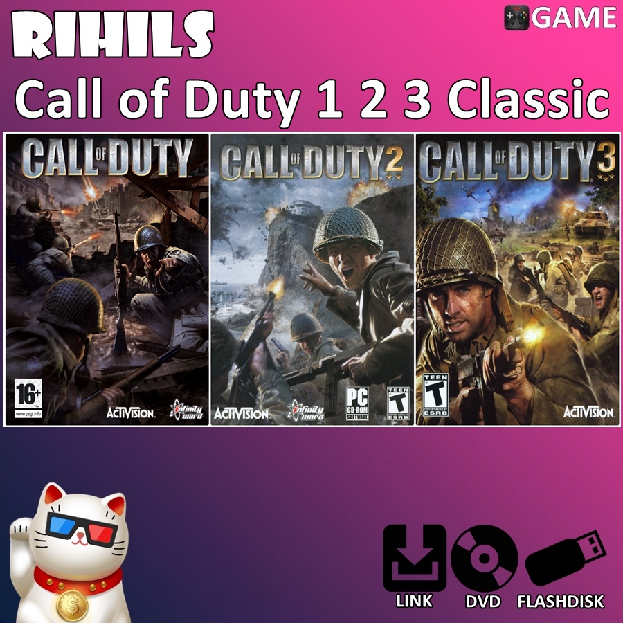 Jual Call of Duty 1 | 2 | 3 PAKET KLASIK Full DLC Game untuk PC Laptop ...