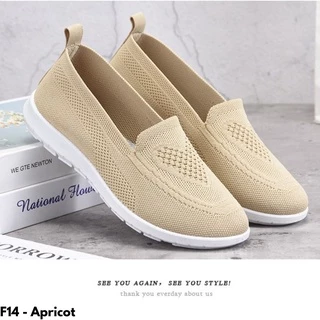 SNEAKERS WANITA TANPA TALI IMPORT BATAM CANTIK ELASTIS NYAMAN DIPAKAI F14