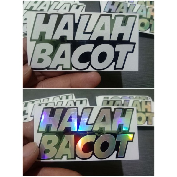 Jual Halah Bacot Stiker Cutting Sticker Halah Bacot Cutting Stiker Motor Sticker Mobil Stiker