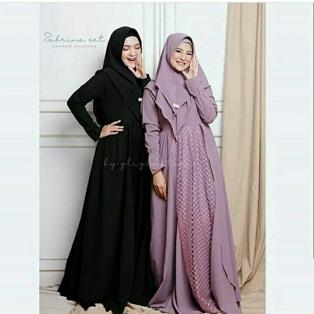 Jual Sabrina Set (Black&purple) | Shopee Indonesia