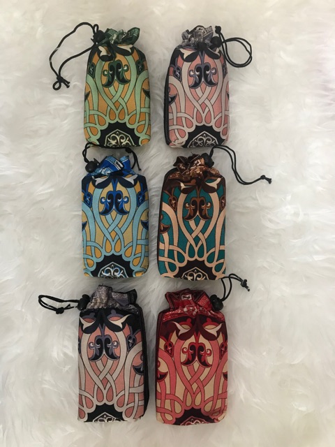Sajadah Travel Lipat Pouch Mini Model 3 Motif Ka'bah Praktis Ringan Oleh-Oleh Haji Umroh