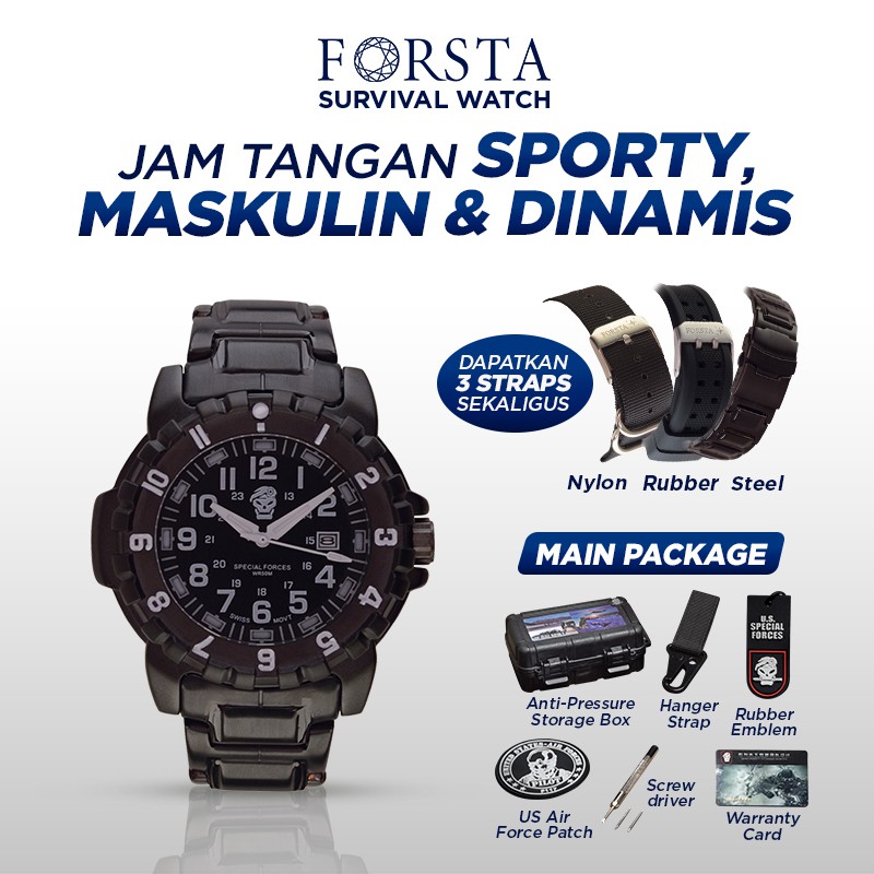 Jual FORSTA SURVIVAL JAM TANGAN SPORT JAM TANGAN IMPORT JAM