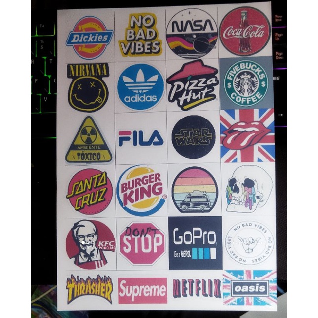 Jual sticker (24pcs) | Shopee Indonesia