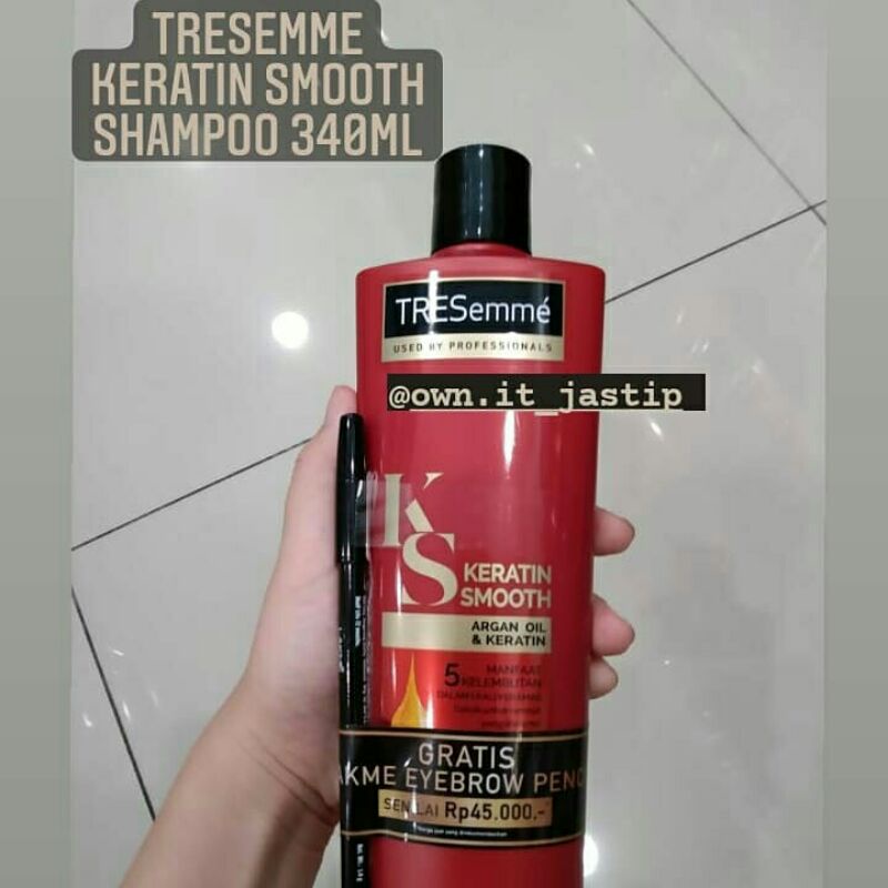 Jual Tresemme Keratin Smooth Argan Oil Shampoo 340ml Shopee Indonesia 